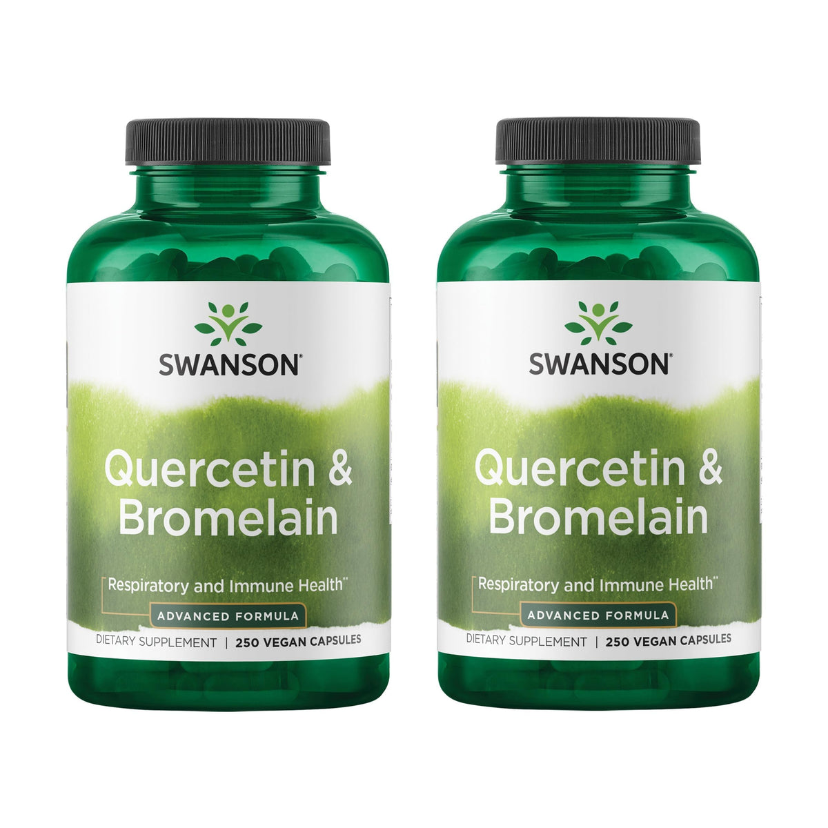 Swanson Quercétine & Bromélaïne 250 capsules vue de face