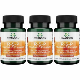 Swanson R-5-P vitamine B2 60 capsules emballage frontal