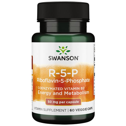 Swanson R-5-P Vitamine B2 60 Capsules vue avant