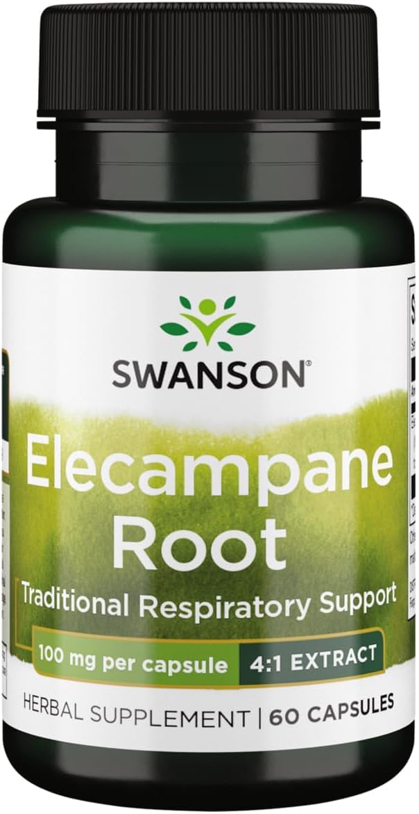 Swanson Racine d'Élecampane 100 mg, 60 Capsules - vue avant
