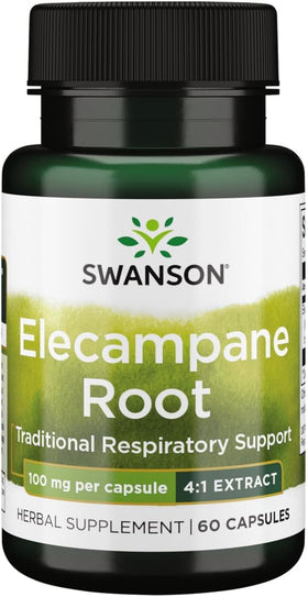 Swanson Racine d'Élecampane 100 mg, 60 Capsules - vue avant