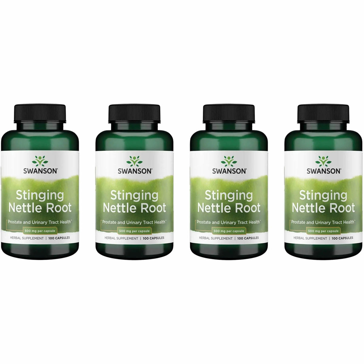 Swanson Racine d'Ortie 500 mg 100 Gélules - vue de face