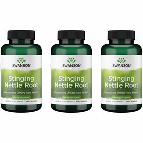 Swanson Racine d'ortie 500 mg 100 gélules, vue de l'avant