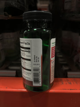 Swanson Racine de Betterave, flacon ouvert avec capsules visibles