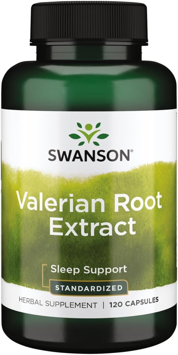 Swanson Racine de Valériane 200 mg 120 Capsules vue de face