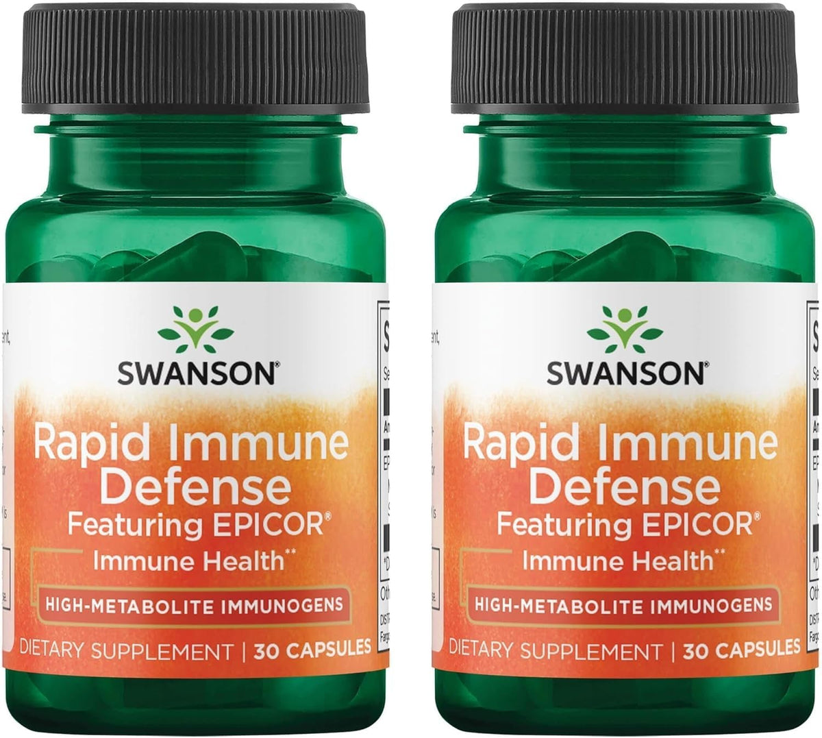 Swanson Rapid daily wellness Defense 500 mg 30 capsules pack front view
