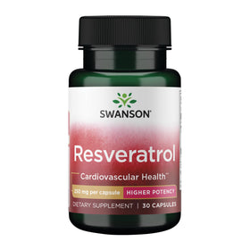Swanson Resveratrol 250 mg 30 capsules vue avant