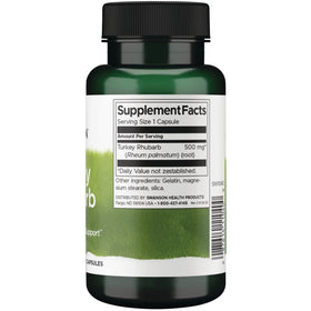 Swanson Rhubarbe Turque 500 mg 100 capsules emballage