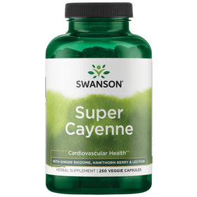 Swanson Super Cayenne 250 capsules vue de face