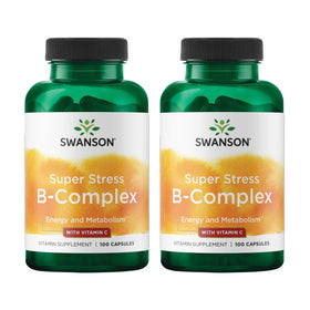 Swanson Super Stress B-Complex 100 capsules front view
