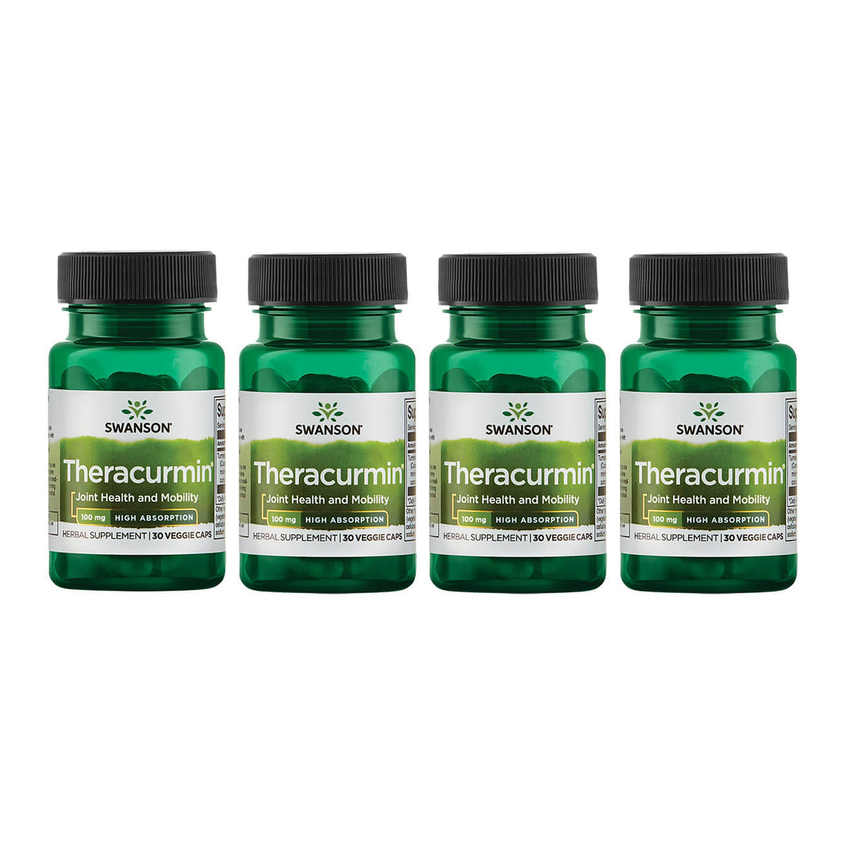 Swanson Theracurmin 100 mg complément pour articulations, vue de l'avant