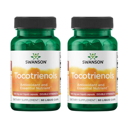 Swanson Tocotrienols Double Force 100 mg capsule liquide vue de face