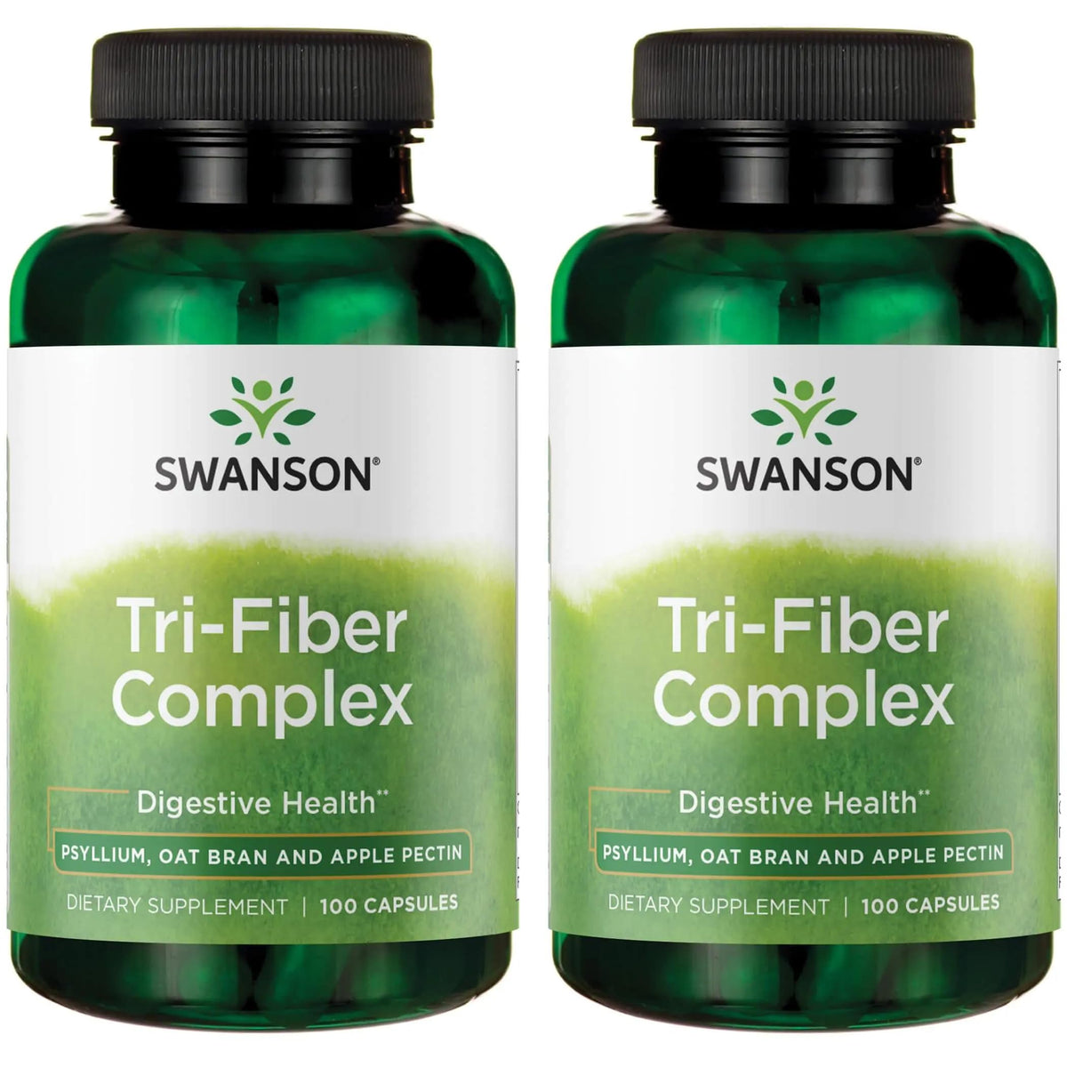 Swanson Tri-Fiber Complex 100 capsules pack front view