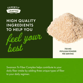 Swanson Tri-Fiber Complex étiquette détaillée