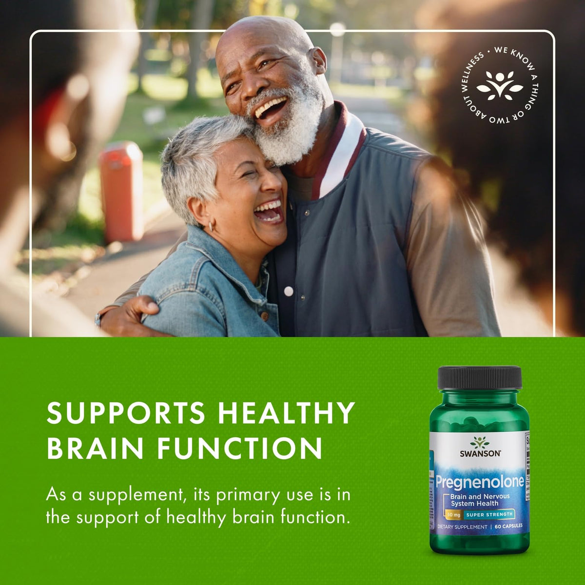 Swanson Ultra Pregnenolone 50 mg 60 capsules avec étiquette