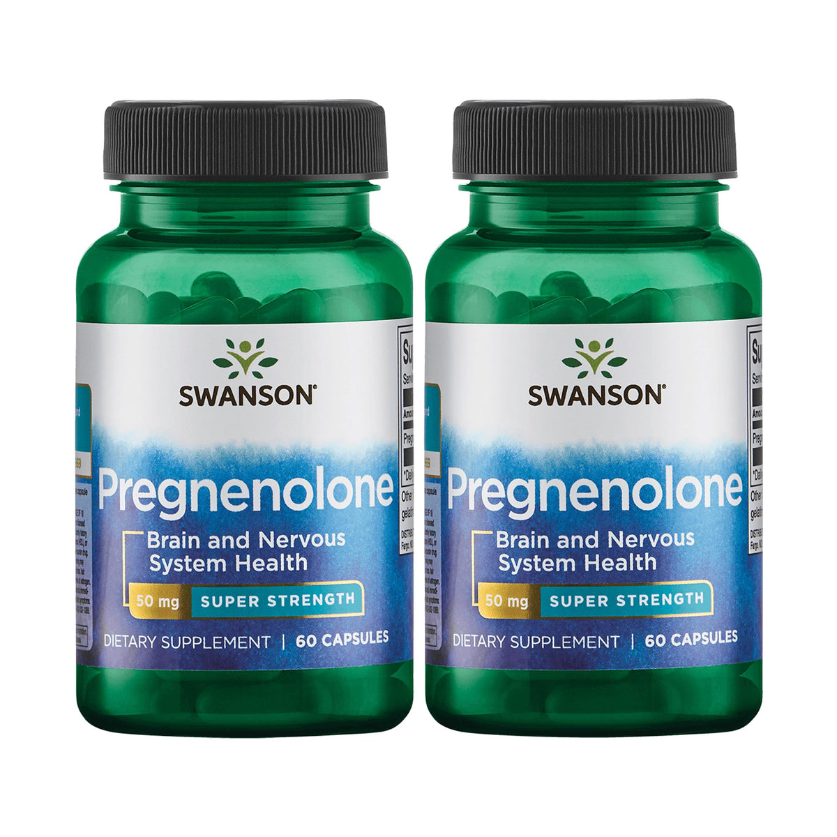 Swanson Ultra Pregnenolone 50 mg 60 capsules vue de face
