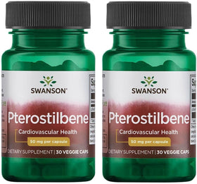 Swanson Ultra Pterostilbène 50 mg gélules végétales vue de face
