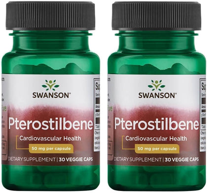 Swanson Ultra Pterostilbène 50 mg gélules végétales vue de face