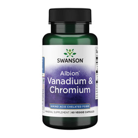 Swanson Vanadium et Chrome 60 gélules végétales vue de face