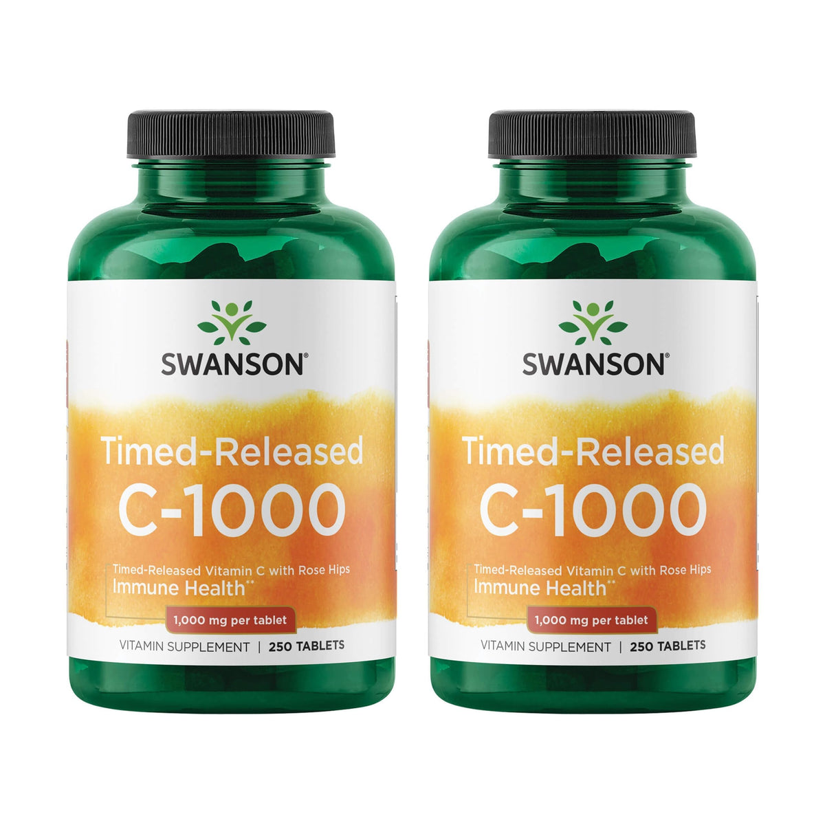 Swanson Vitamine C 1000 mg à libération prolongée, vue de face
