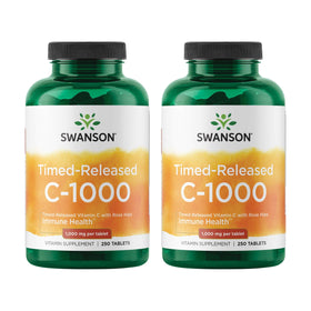 Swanson Vitamine C 1000 mg à libération prolongée, vue de face