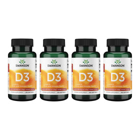 Swanson Vitamine D3 5 000 UI 250 gélules vue de face