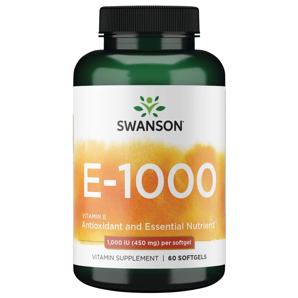 Swanson Vitamine E 1000 IU gélules molles avant