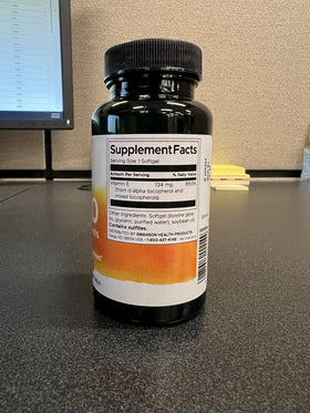 Swanson Vitamine E 250 gélules molles côté droit