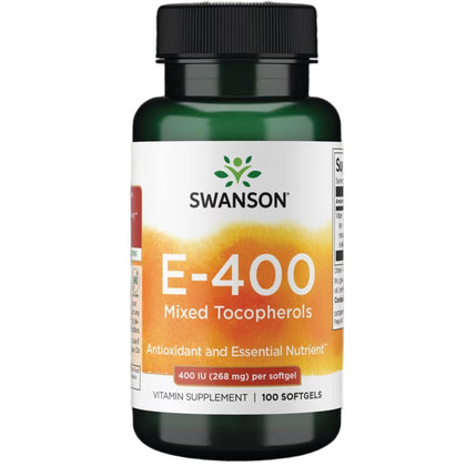 Swanson Vitamine E 268 mg gélules front view