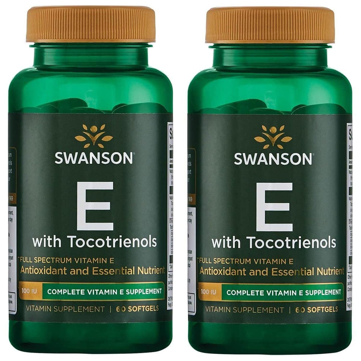 Swanson Vitamine E Spectre Complet 60 gélules, vue de face