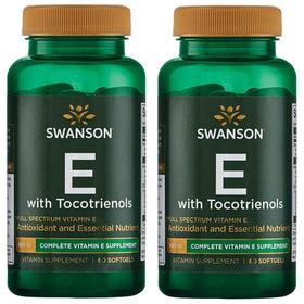 Swanson Vitamine E Spectre Complet 60 gélules, vue de face