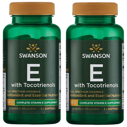 Swanson Vitamine E Spectre Complet 60 gélules, vue de face