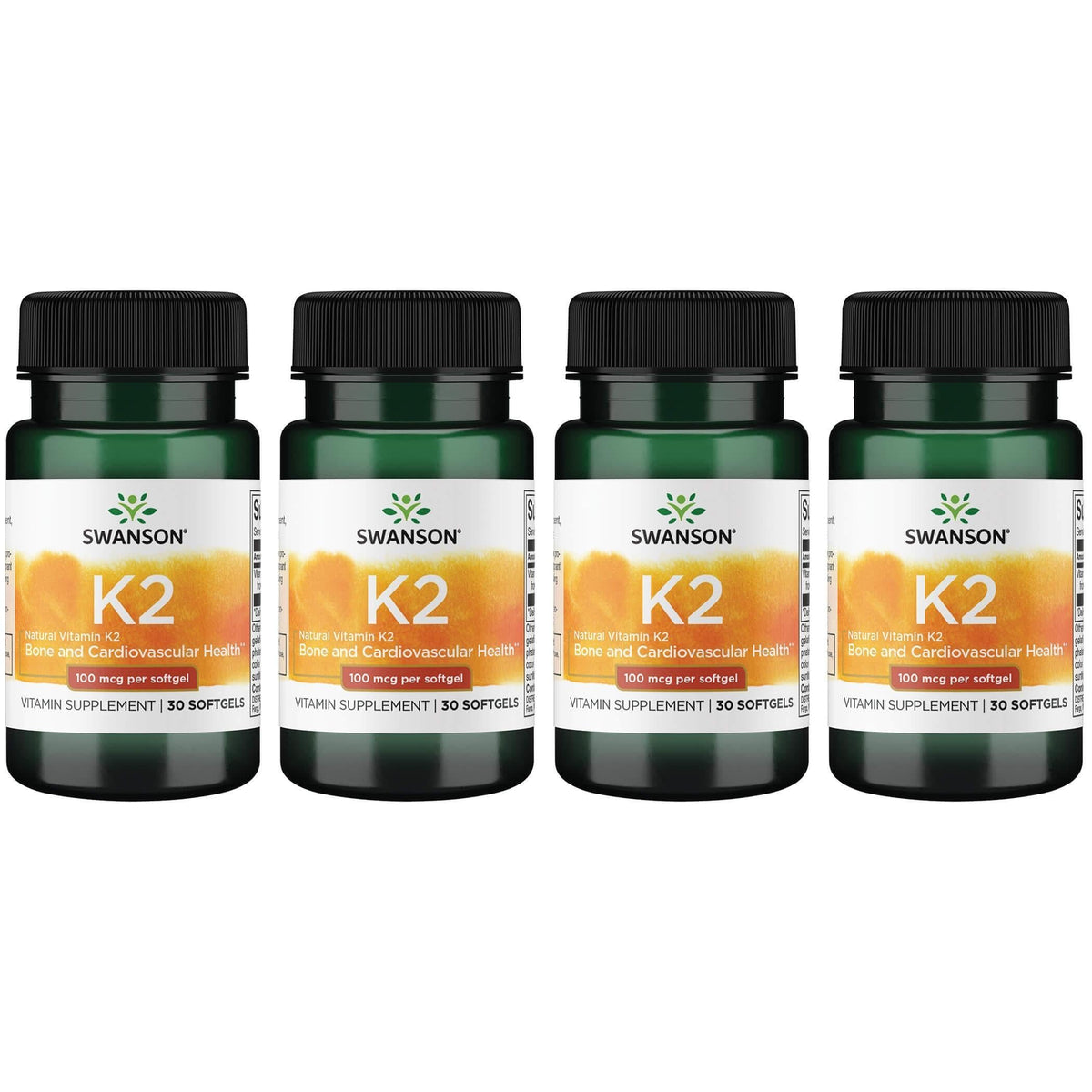Swanson Vitamine K2 Menaquinone-7 30 gélules en emballage
