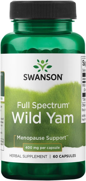 Swanson Wild Yam 400 mg, vue avant de l'emballage