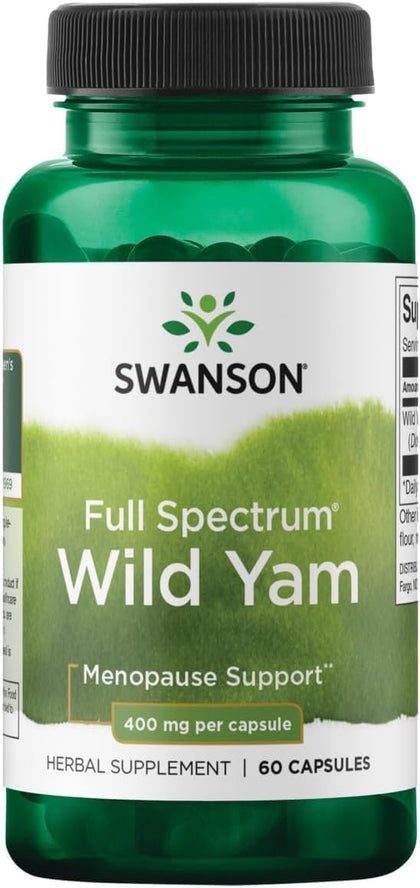 Swanson Wild Yam 400 mg, vue avant de l'emballage