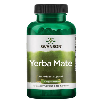 Swanson Yerba Mate 4:1 120 capsules vue de face