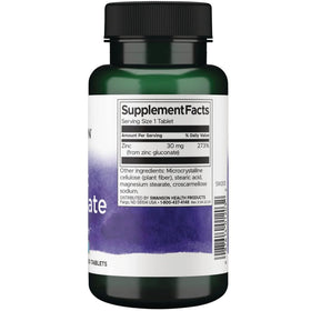 Swanson Zinc Gluconate comprimé avec dosage de 30mg