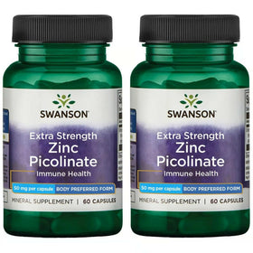 Swanson Zinc Picolinate 60 capsules front view