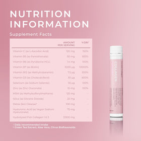 Swedish Collagen Shots Liquides Collagène Marin prise quotidienne