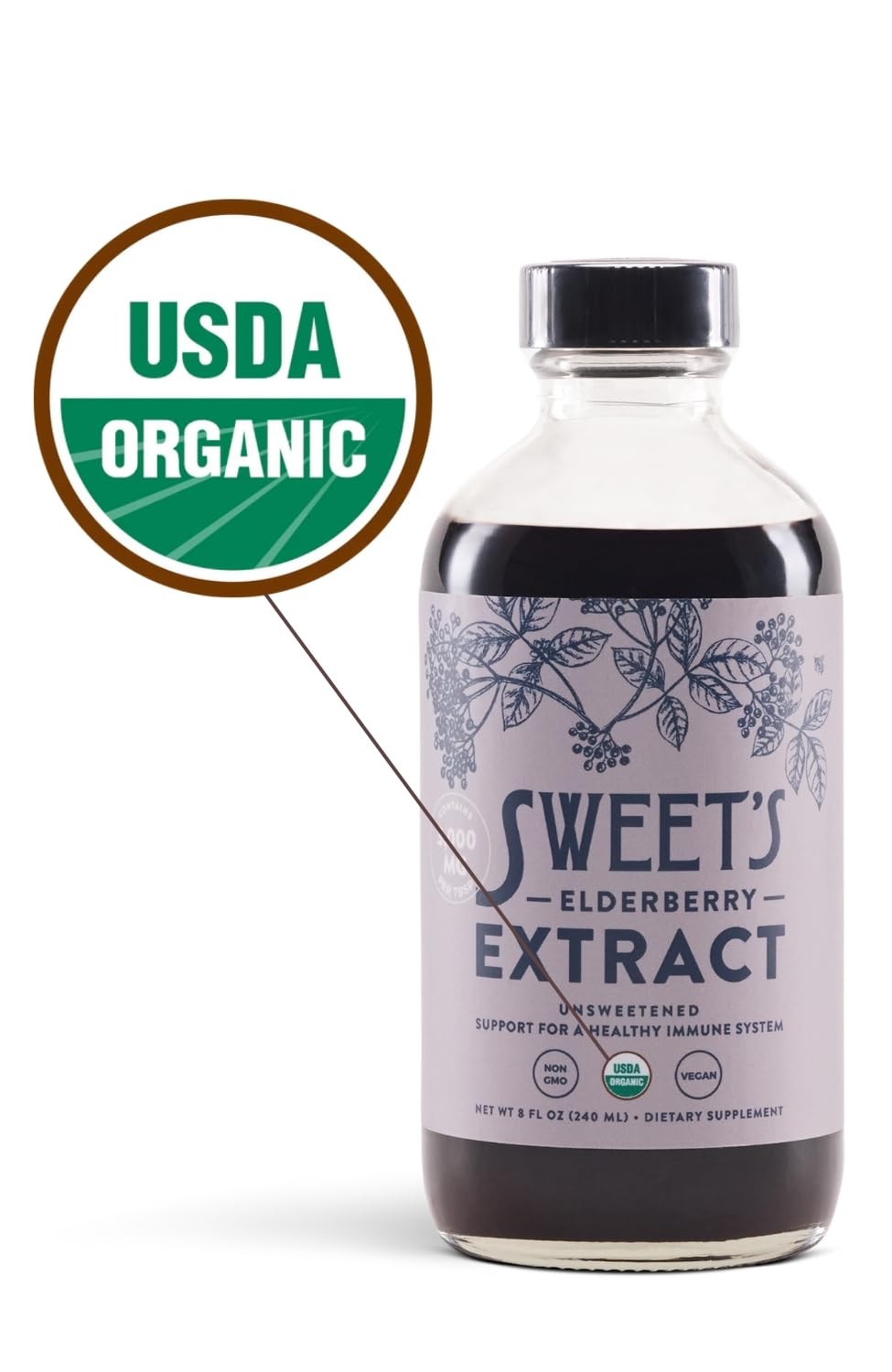 Sweet's Elderberry Extrait de Sureau Bio en usage quotidien