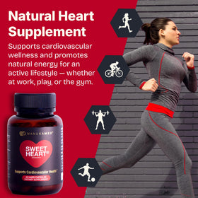 SWEETHEART Complément Alimentaire Cholestérol 60 Capsules sur fond blanc