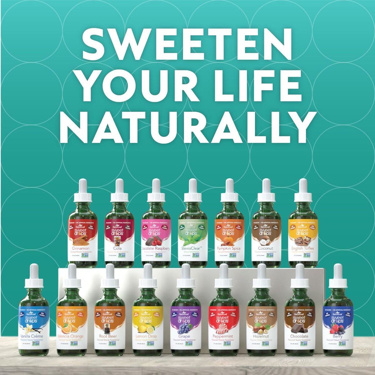 SweetLeaf Cola Drops utilisé dans un café