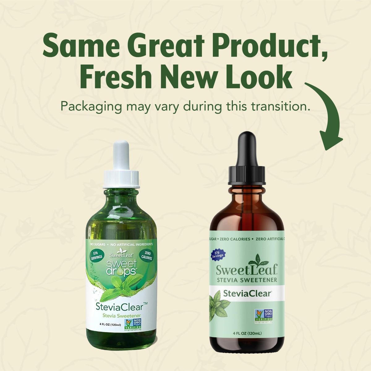 SweetLeaf Stevia Drops bouteille de 4 oz vue arrière