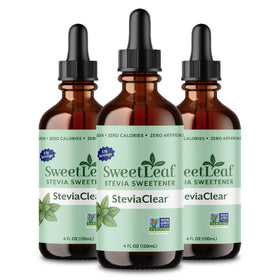 SweetLeaf Stevia Drops bouteille de 4 oz vue avant
