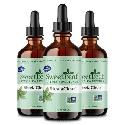 SweetLeaf Stevia Drops bouteille de 4 oz vue avant
