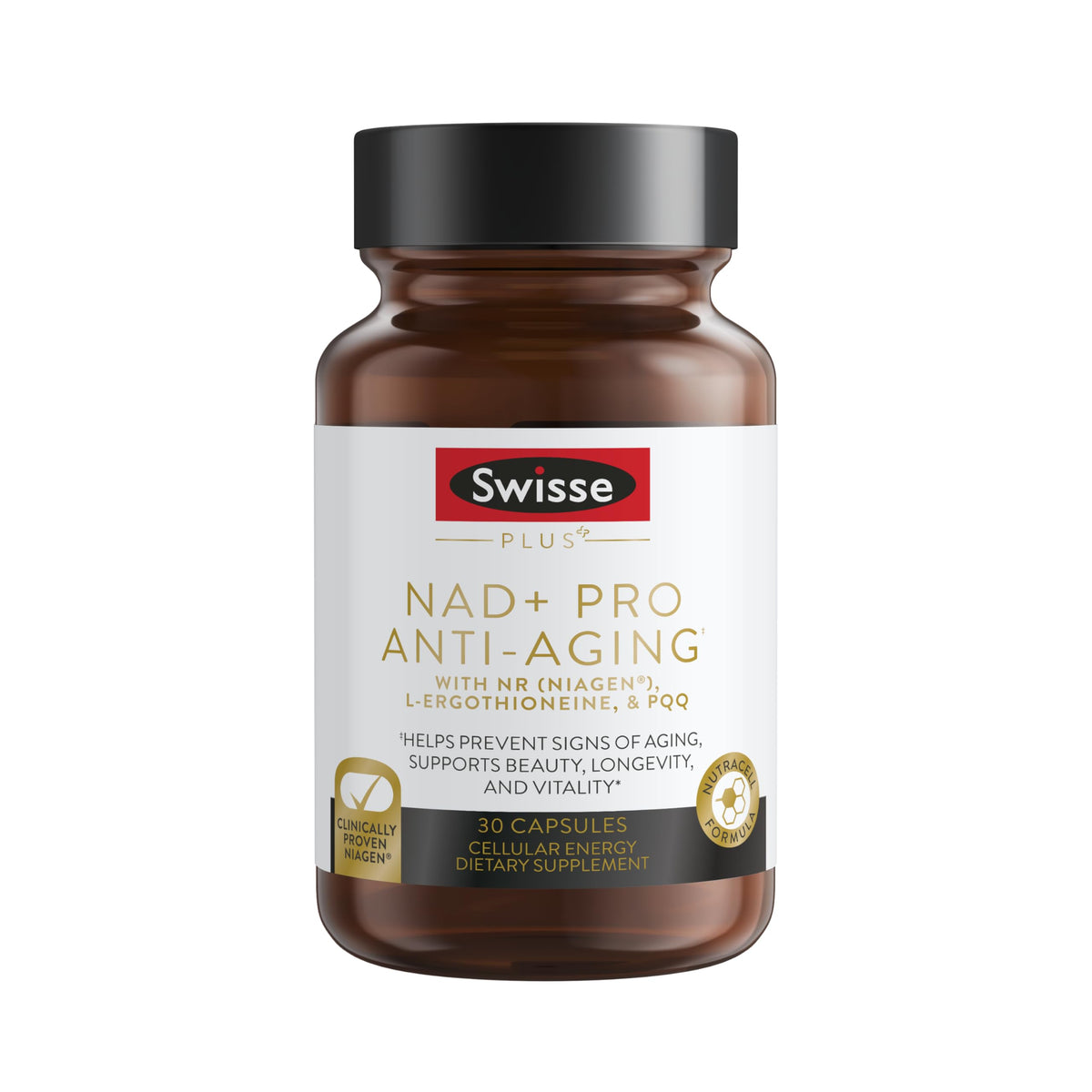 Swisse NAD+ Pro Complément Alimentaire 30 Capsules vue avant