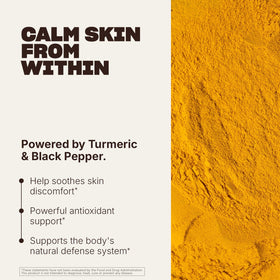 Swisse Plus NAD+ Calm Skin capsules dans un verre d'eau