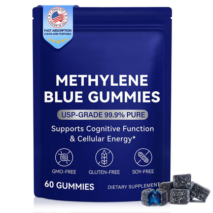 SXOSXO Gummies Methylene Blue 60ct vue avant