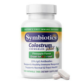 Symbiotics Colostrum comprimés à mâcher ananas, boîte de 120 comprimés