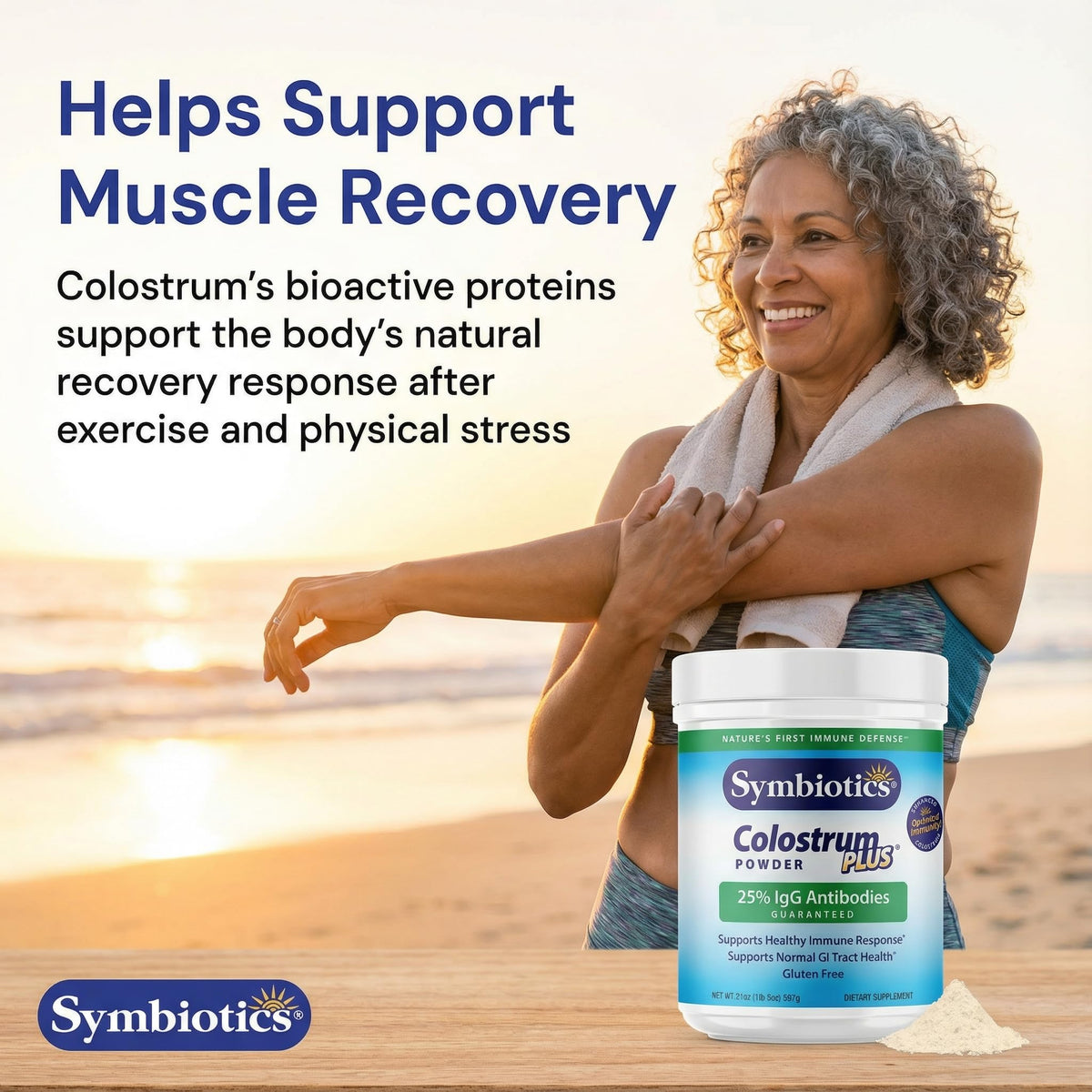Symbiotics Colostrum Plus Poudre 600g avec cuillère doseuse